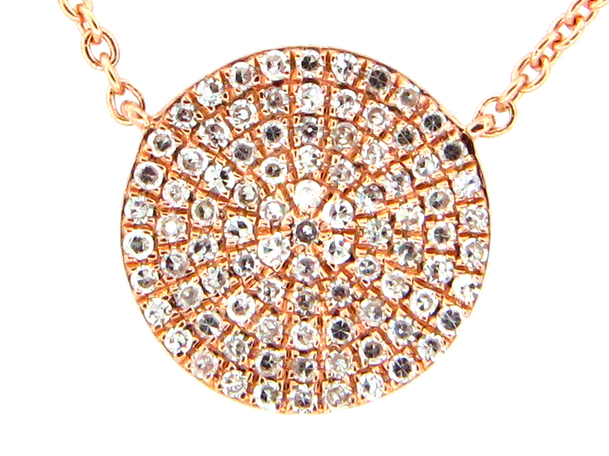 DIAMOND DISC PENDANT