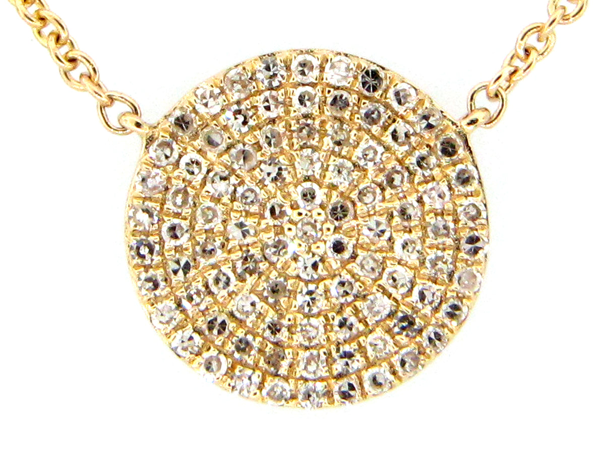 DIAMOND DISC PENDANT