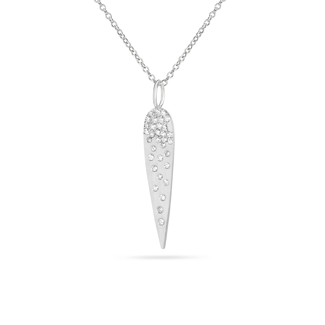 Diamond Petite Confetti Long Pear Necklace