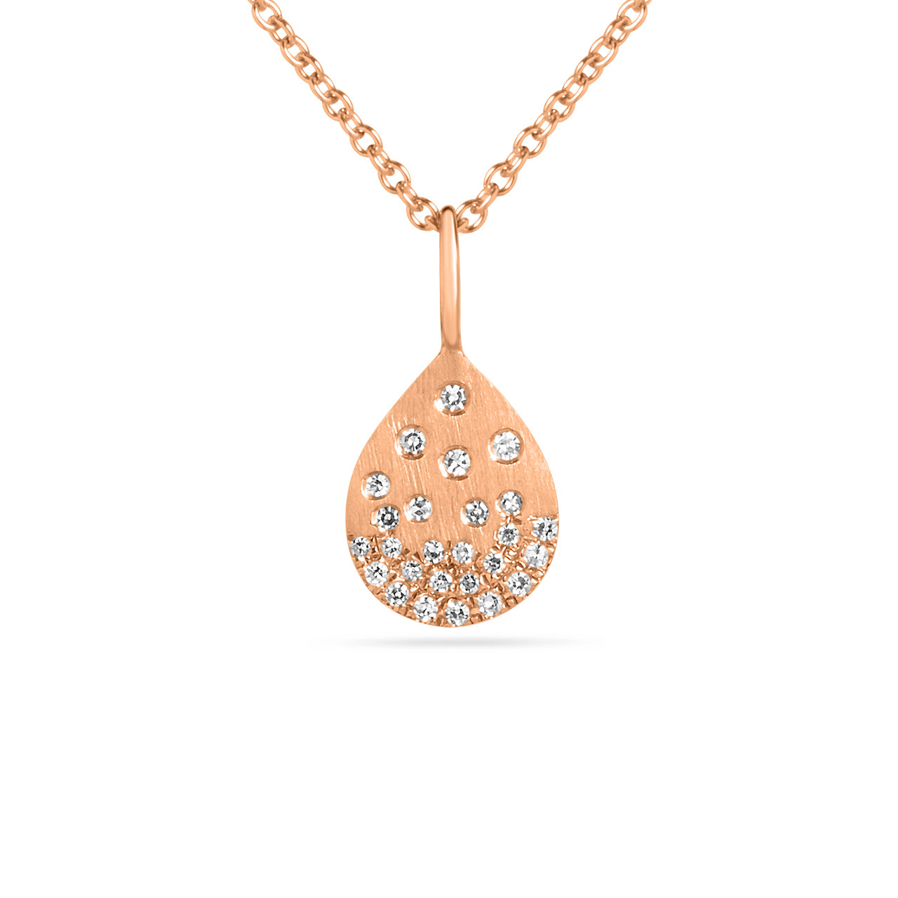 Diamond Petite Confetti Pear Necklace