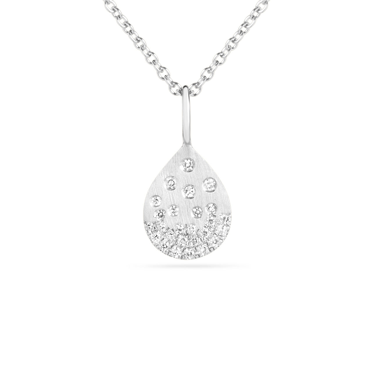 Diamond Petite Confetti Pear Necklace