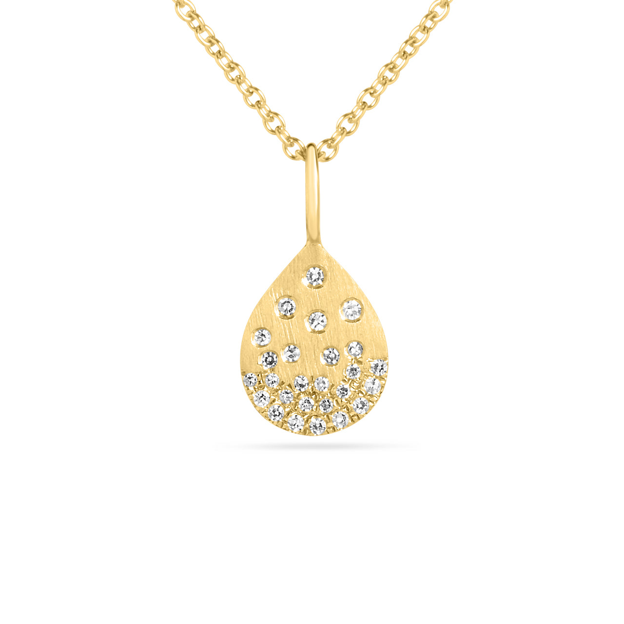 Diamond Petite Confetti Pear Necklace