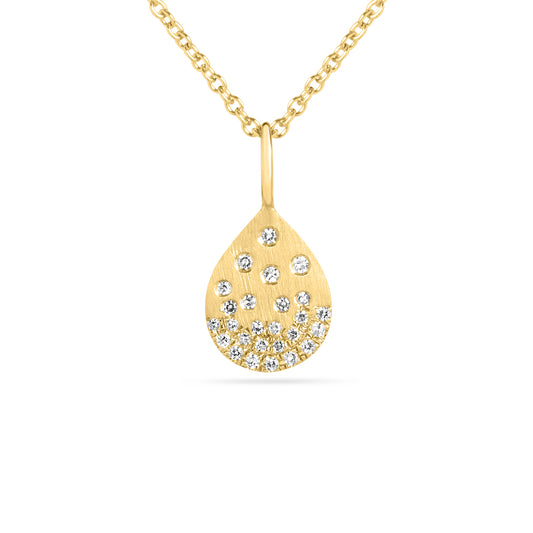 Diamond Petite Confetti Pear Necklace