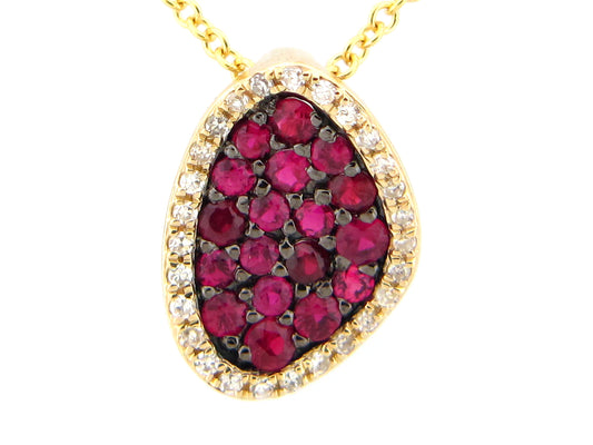 RUBY & DIAMOND PENDANT