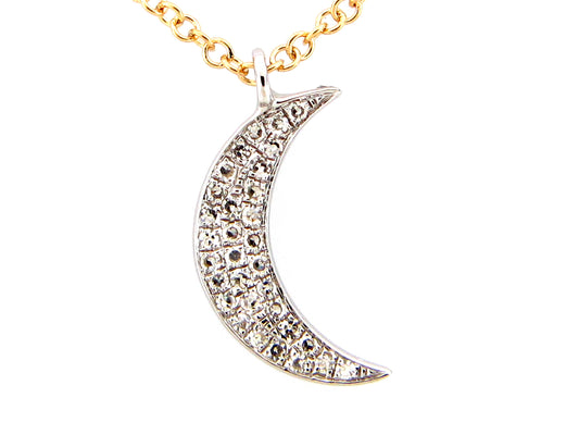 DIAMOND CRESCENT MOON PENDANT