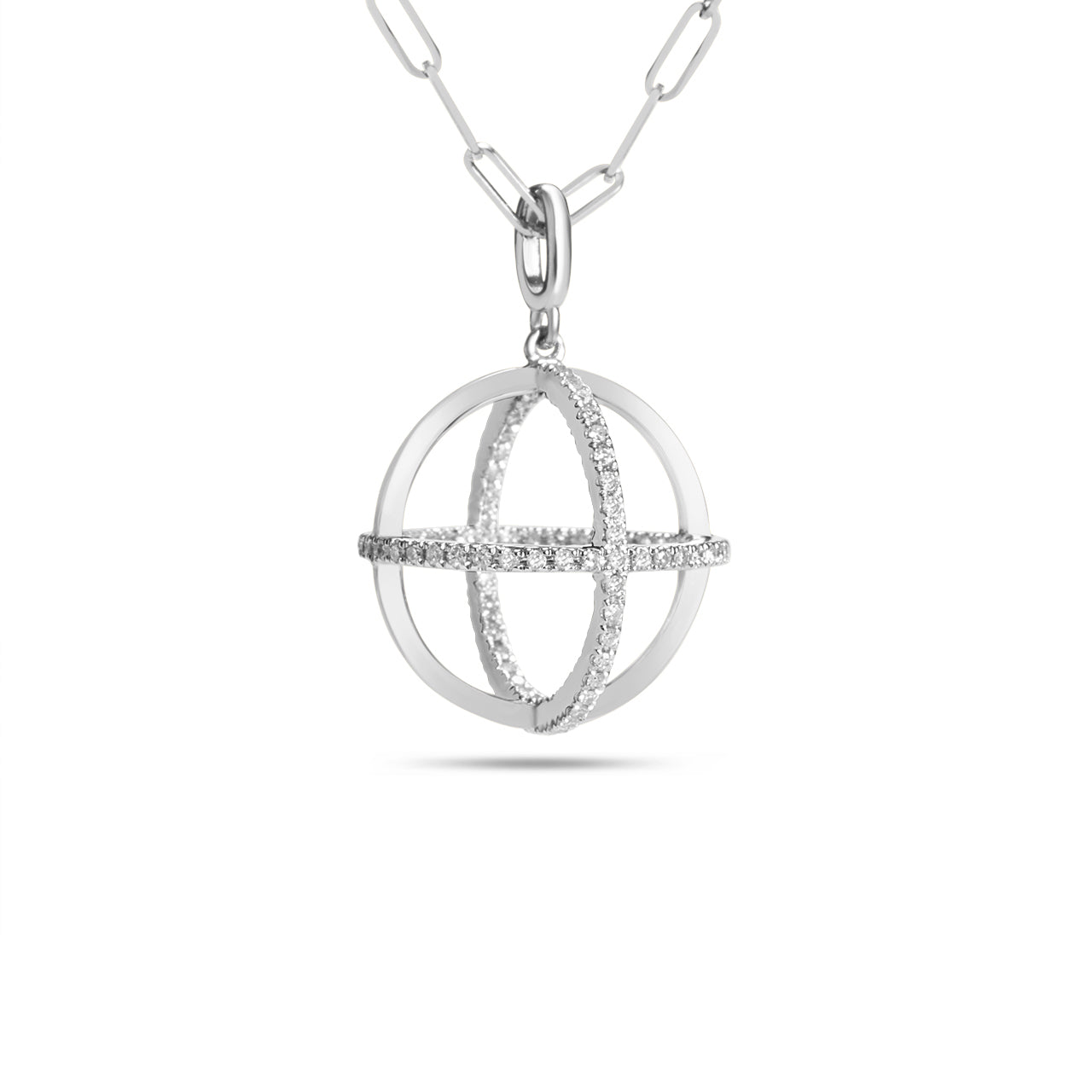 Diamond Sphere Necklace