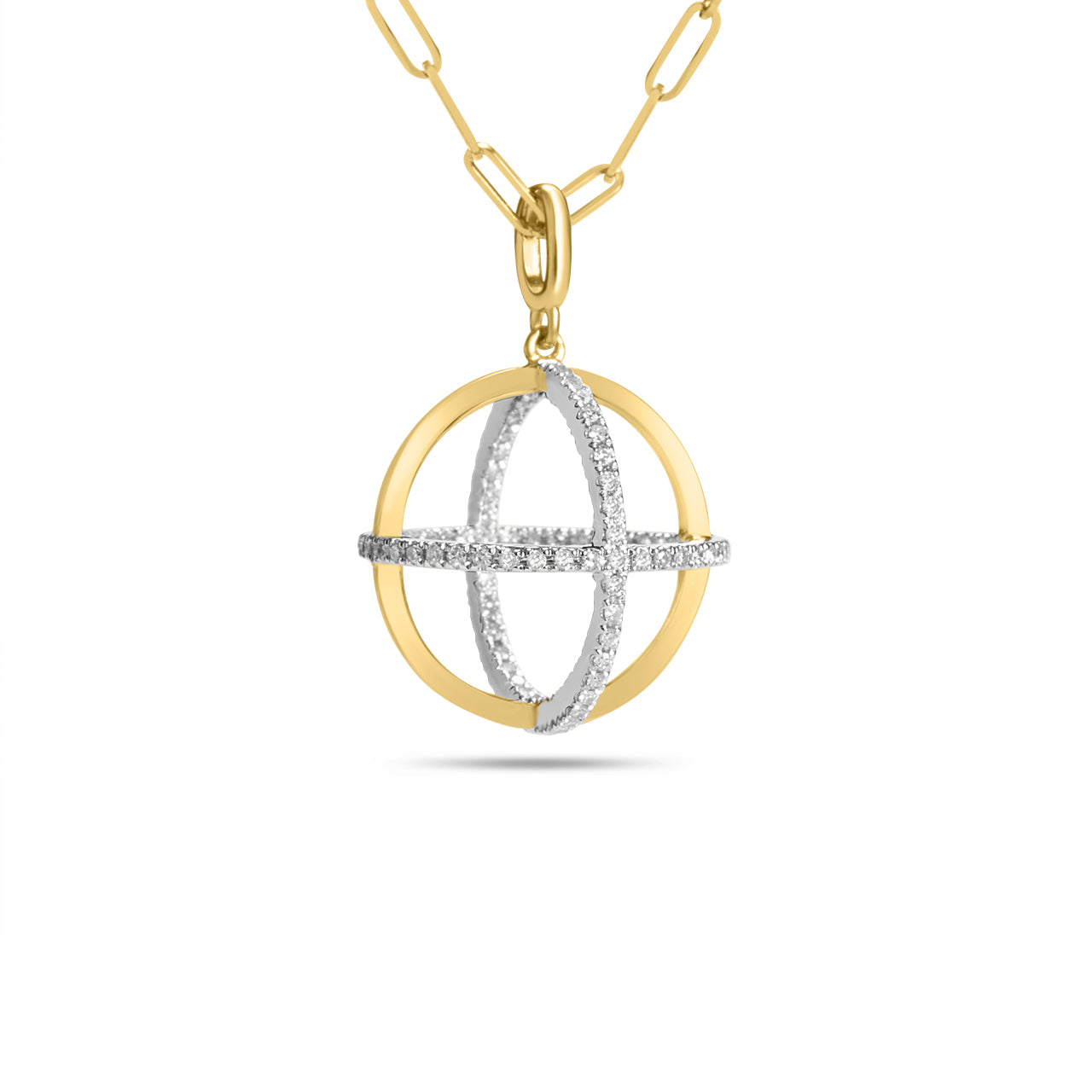Diamond Sphere Necklace