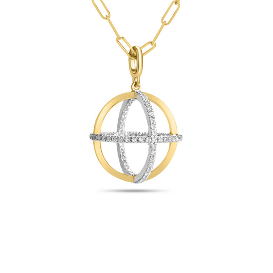 Diamond Sphere Necklace