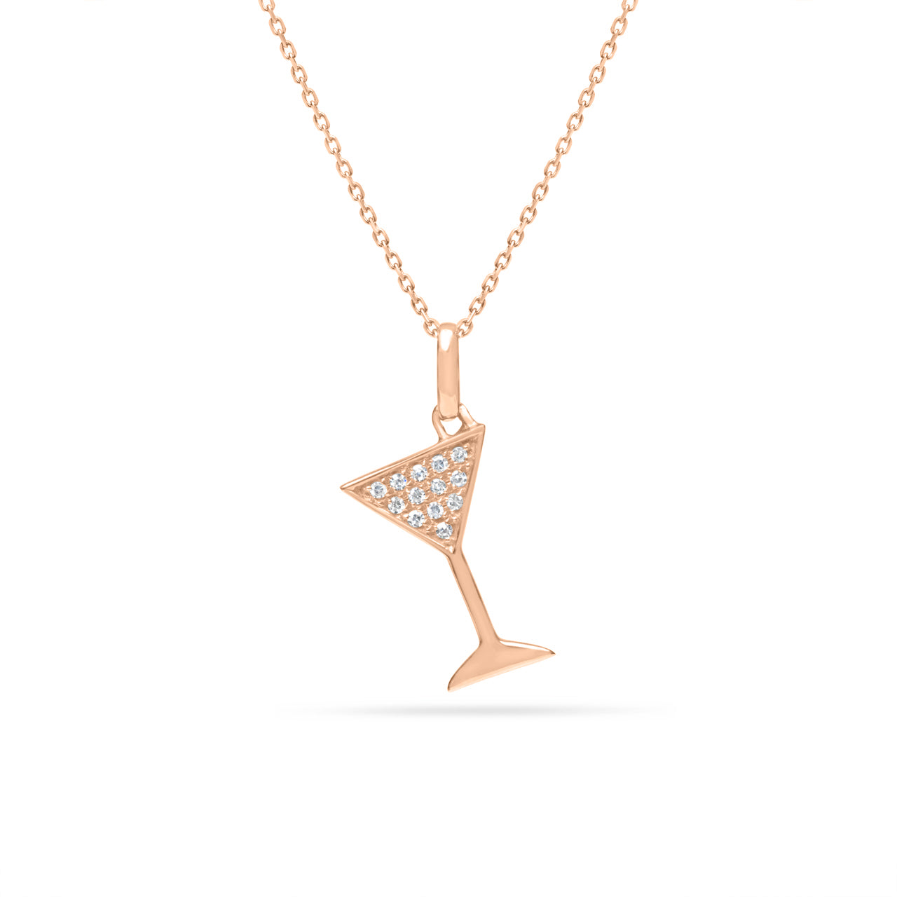 Diamond Martini Necklace