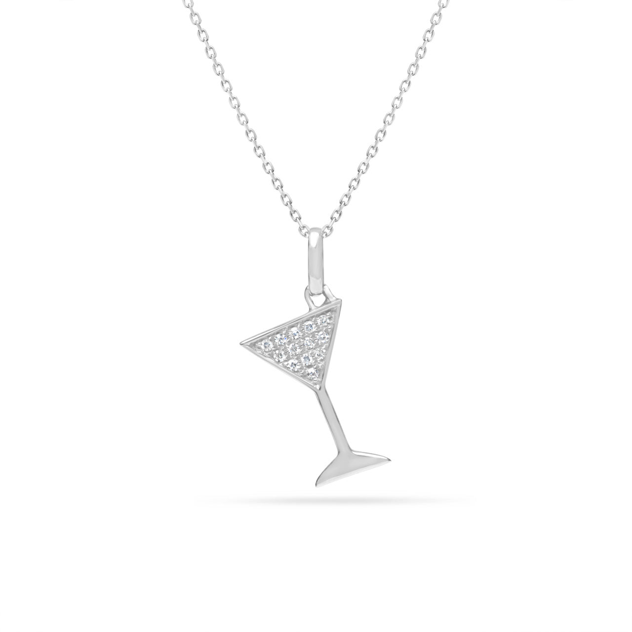 Diamond Martini Necklace