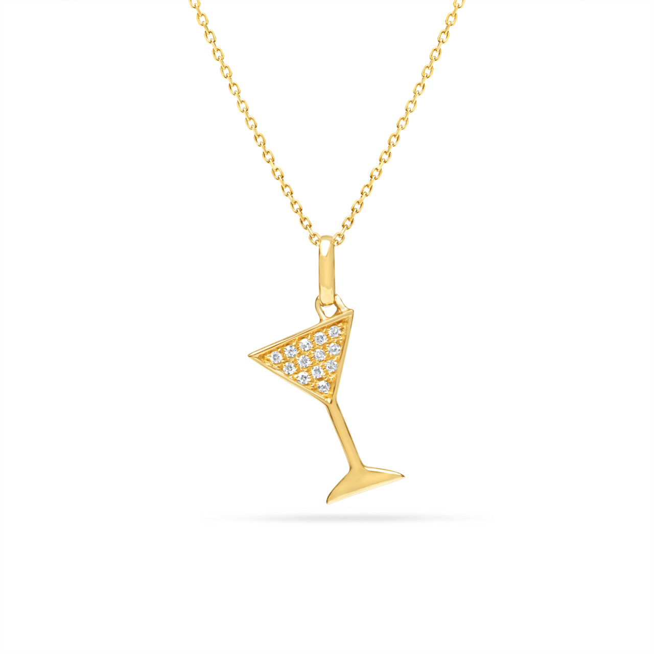 Diamond Martini Necklace