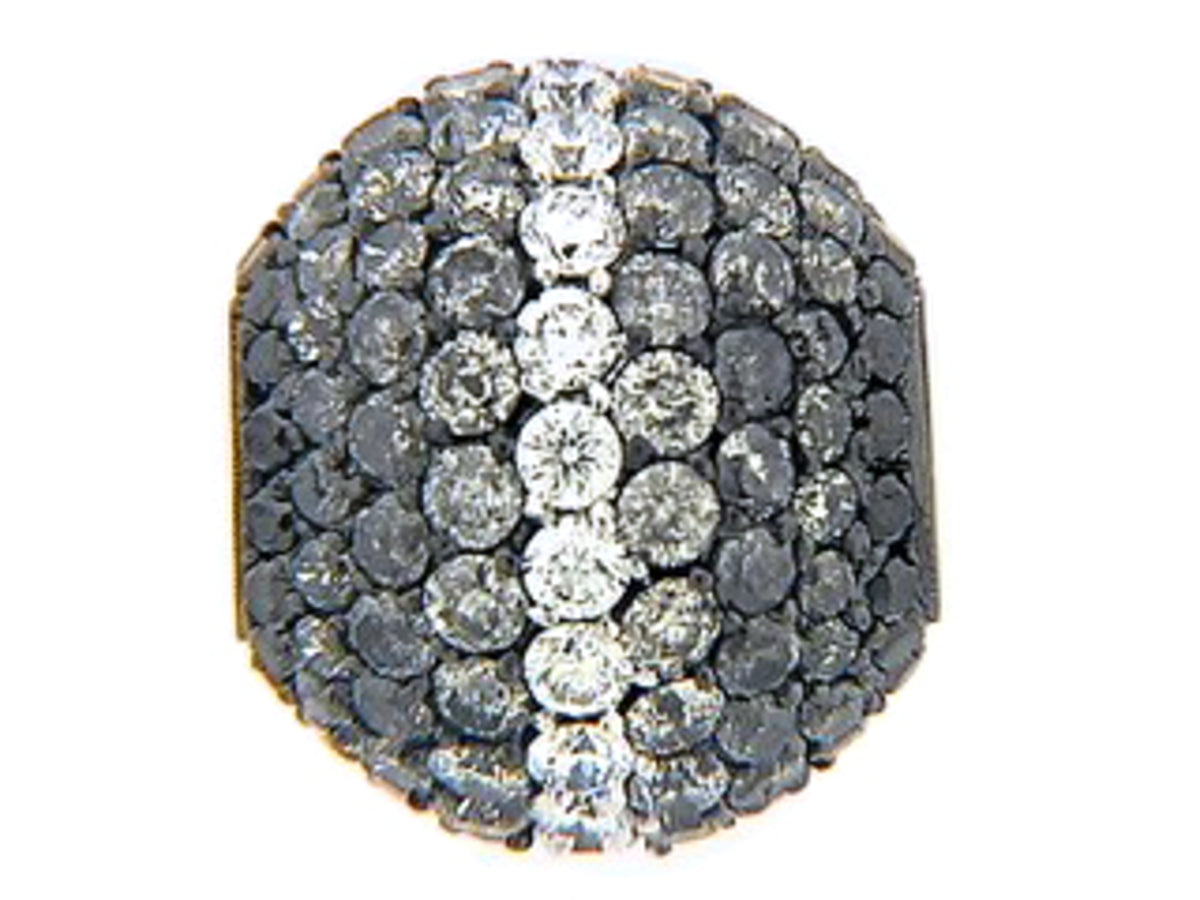 BLACK, GREY & WHITE DIAMOND PENDANT