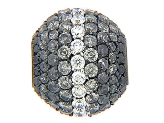 BLACK, GREY & WHITE DIAMOND PENDANT