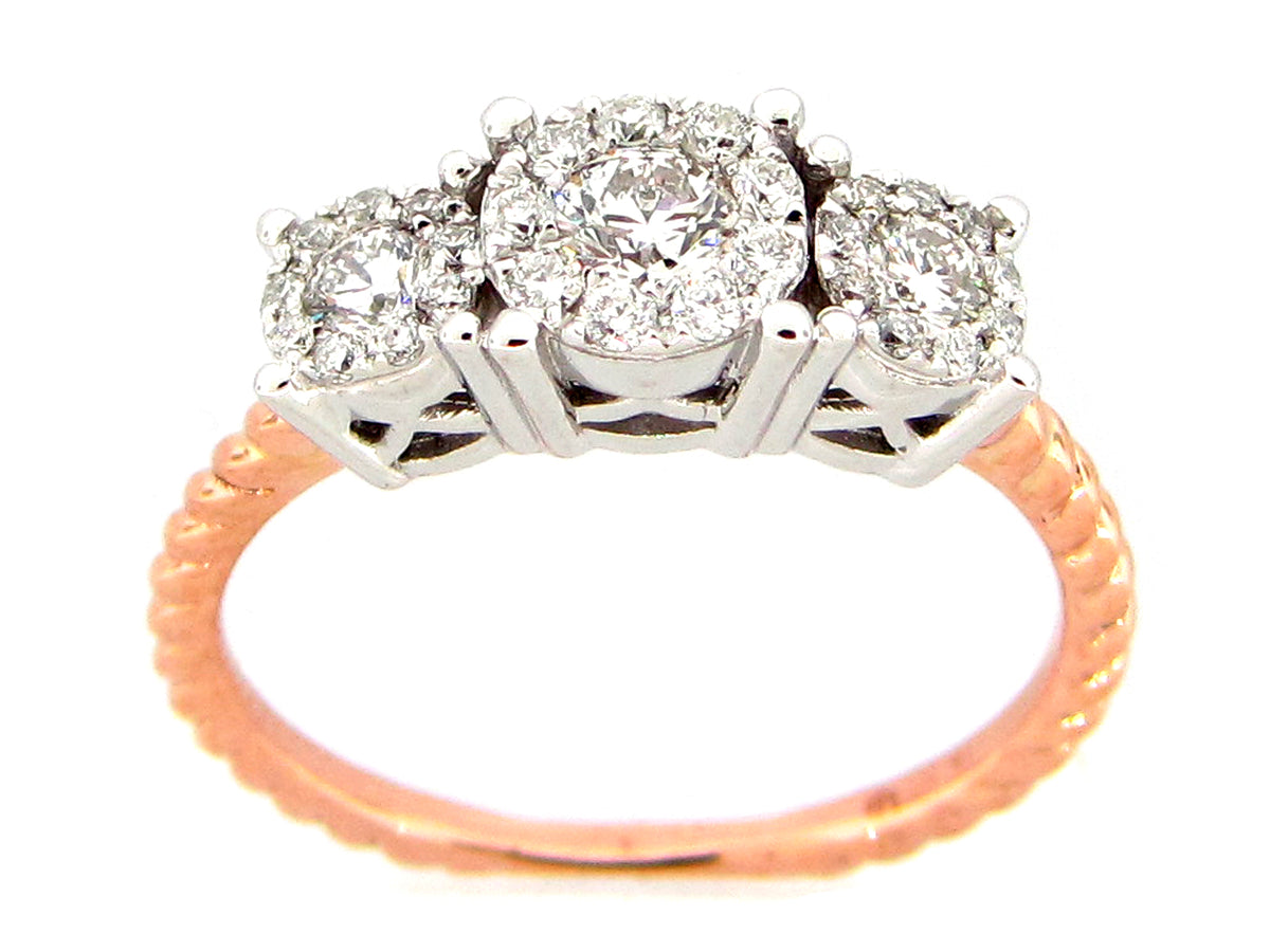 DIAMOND RING, 14KZ  (N)