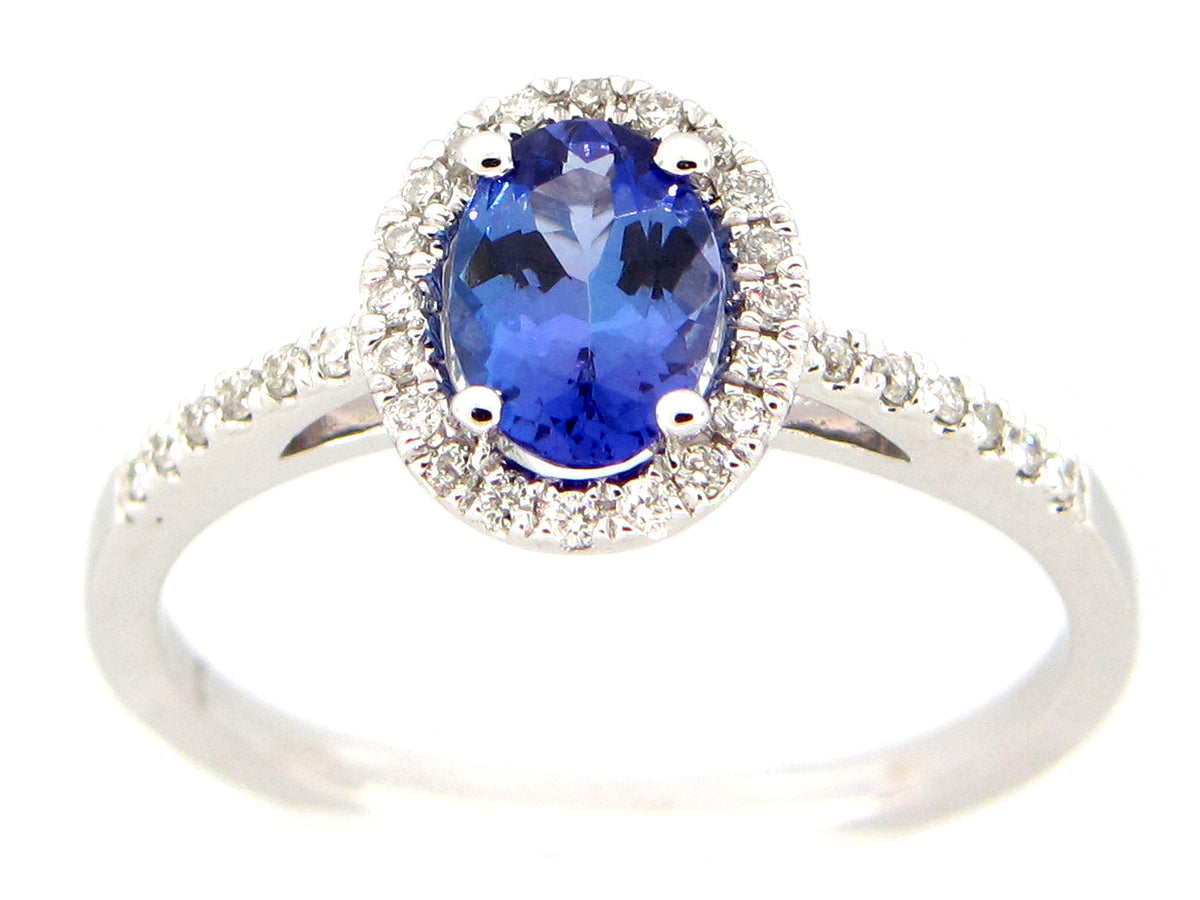 TANZANITE & DIAMOND RING