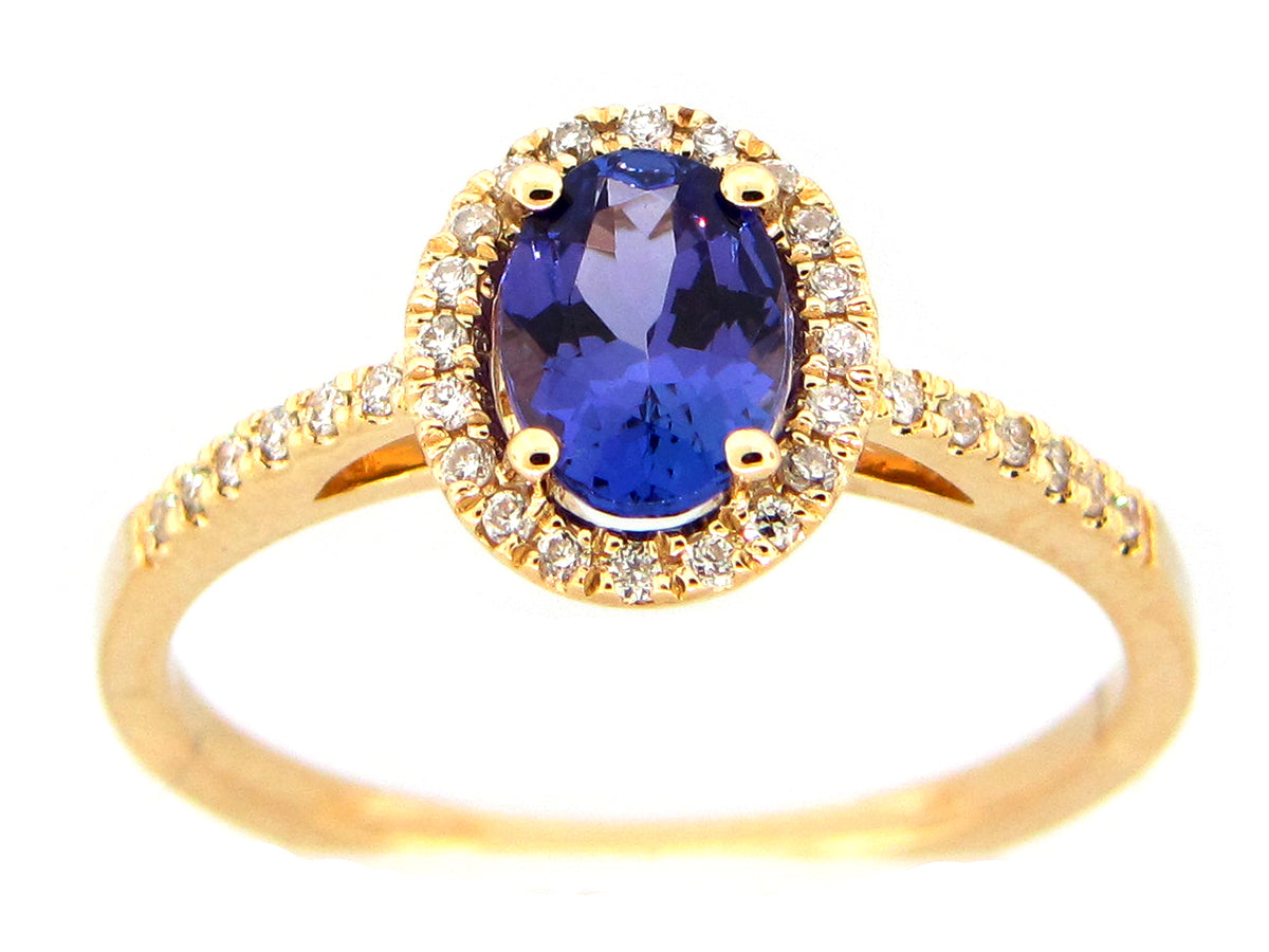 TANZANITE & DIAMOND RING