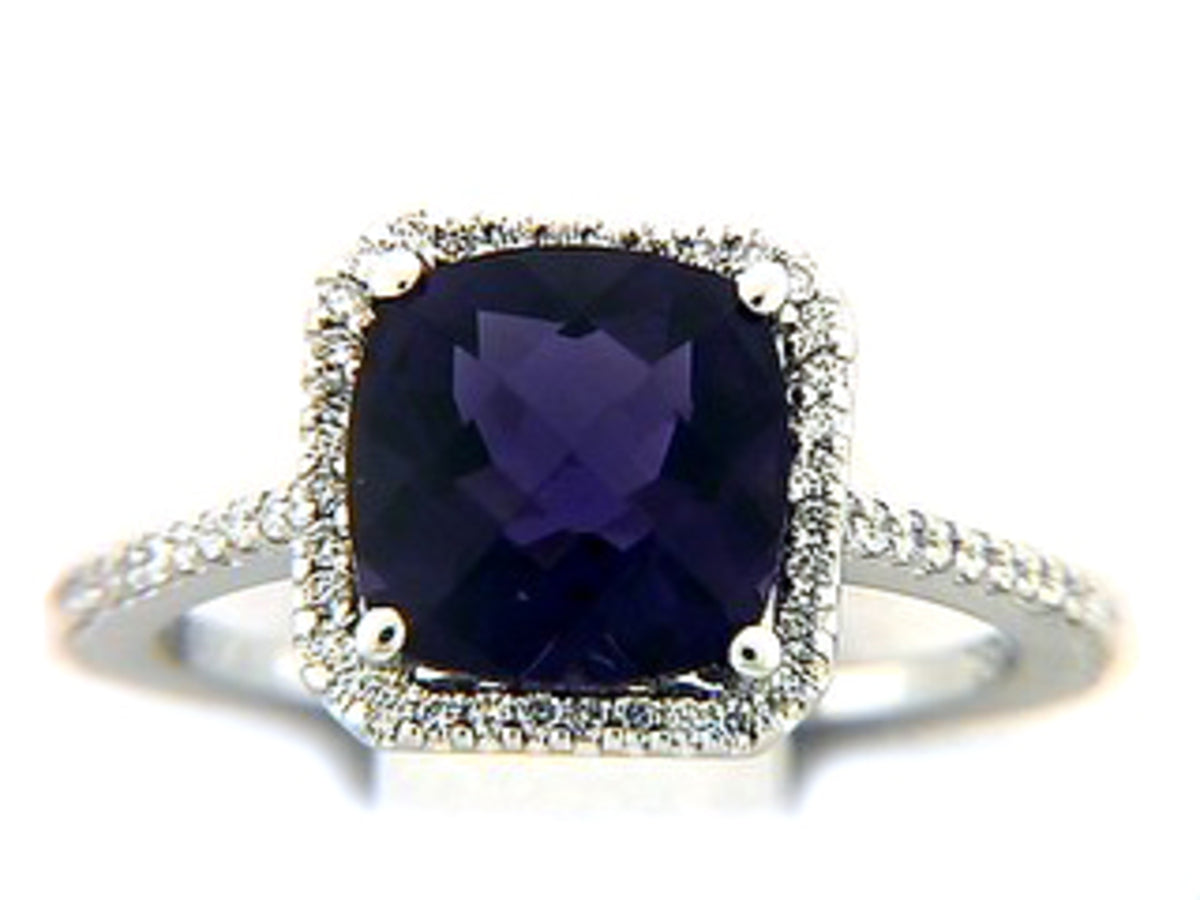 AMETHYST & DIAMOND RING