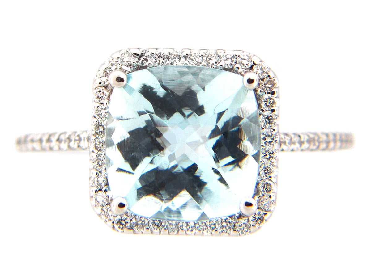 AQUA & DIAMOND RING