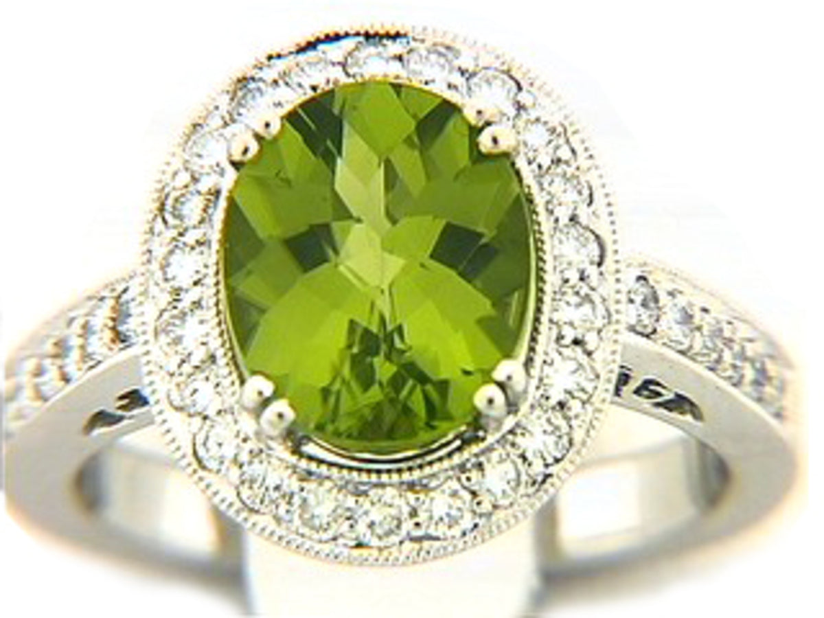 PERIDOT & DIAMOND RING