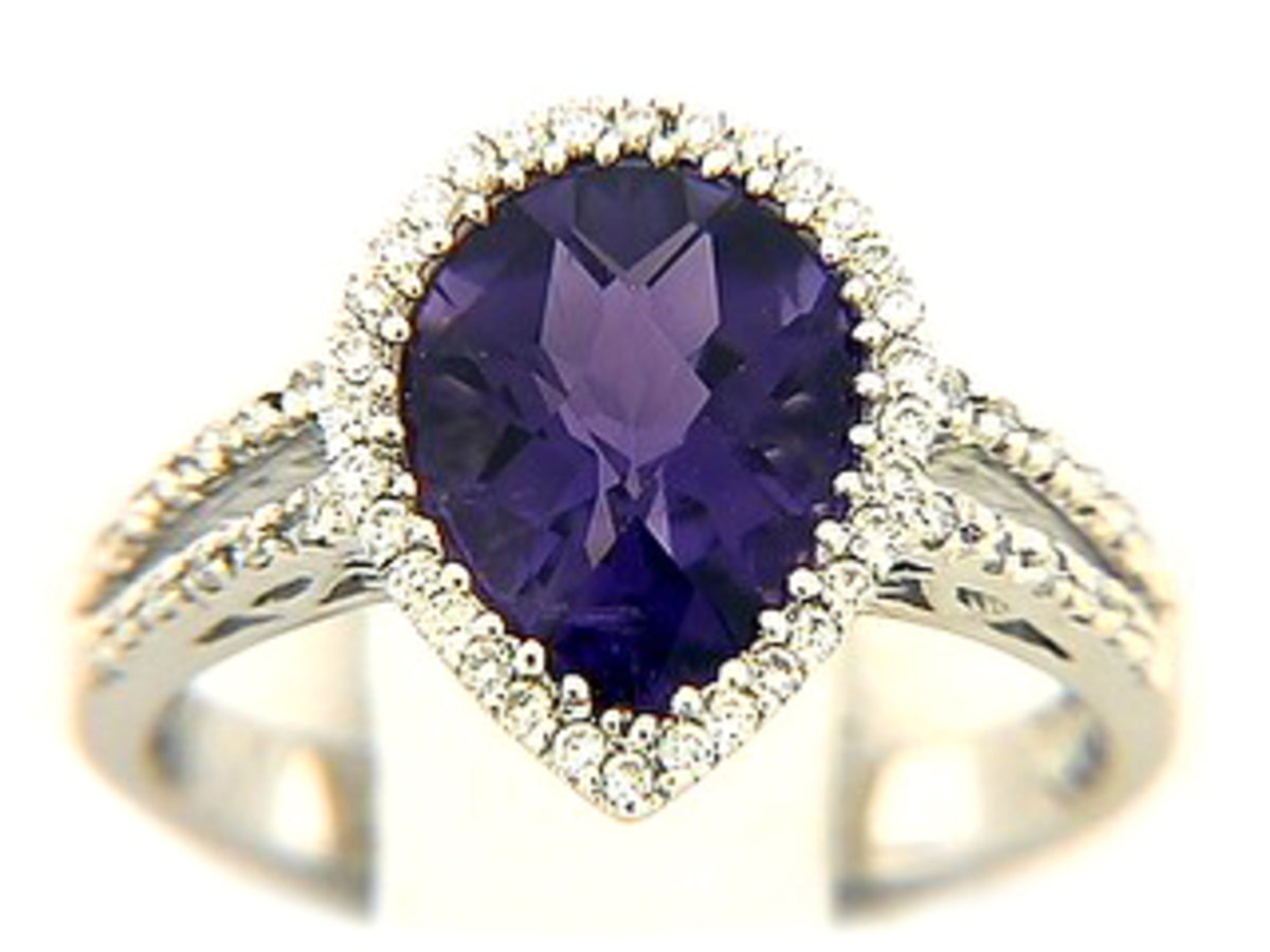 CHB AMETHYST & DIAMOND RING