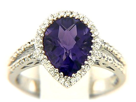 CHB AMETHYST & DIAMOND RING