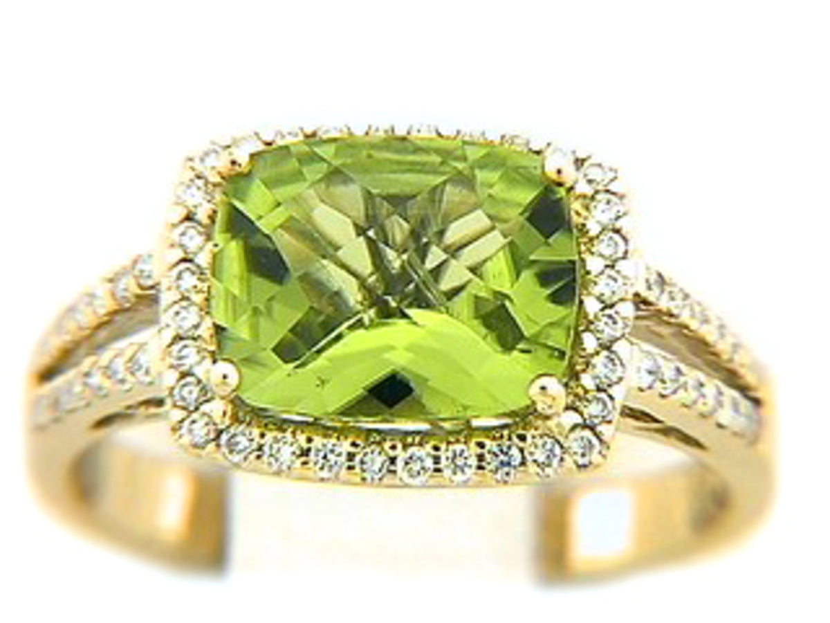 CHB PERIDOT & DIAMOND RING