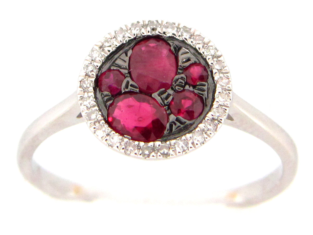 RUBY & DIAMOND ROUND RING