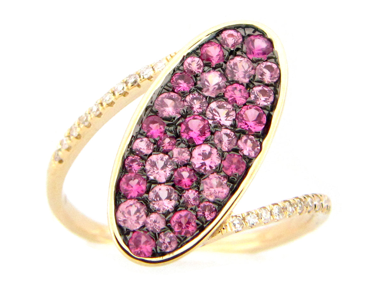 PINK SAPPHIRE & DIAMOND RING