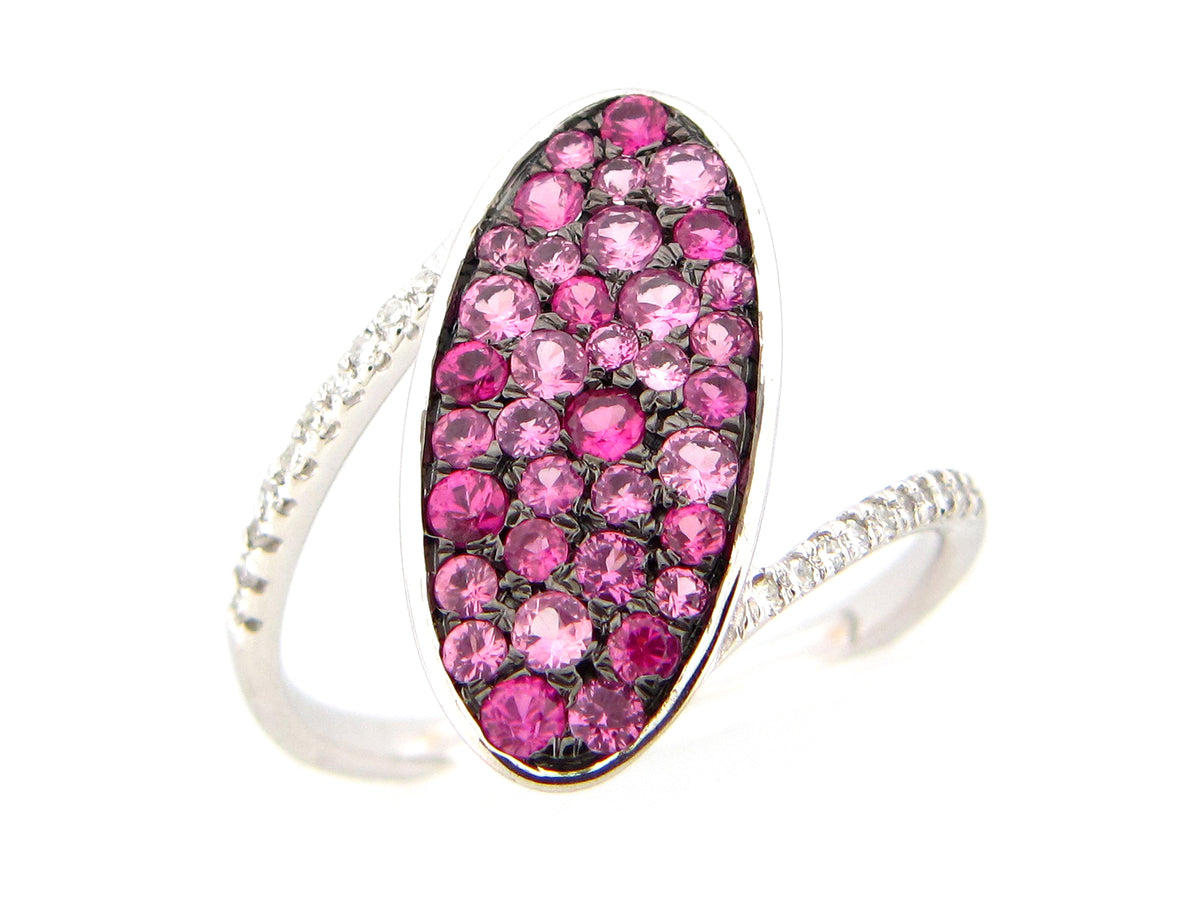 PINK SAPPHIRE & DIAMOND RING