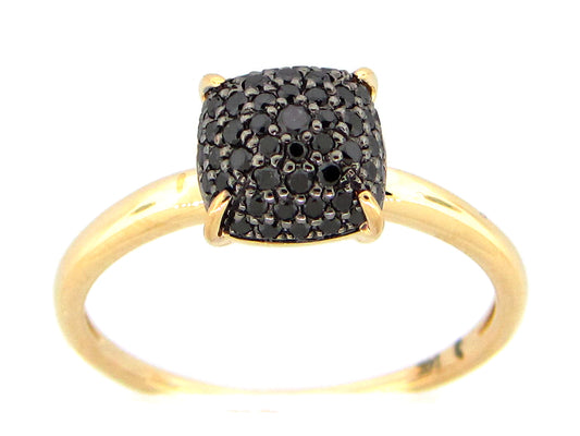 BLACK DIAMOND RING, 14KY (R)