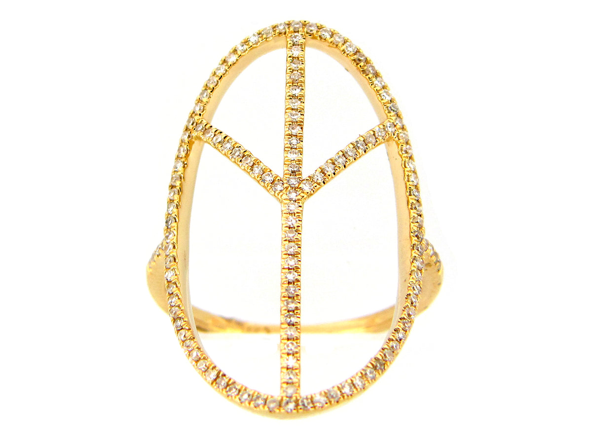 DIAMOND PEACE RING