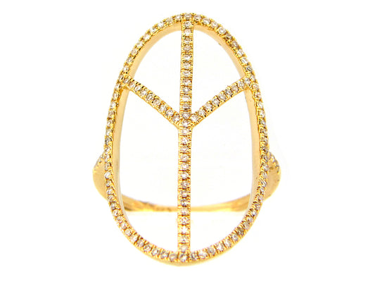 DIAMOND PEACE RING