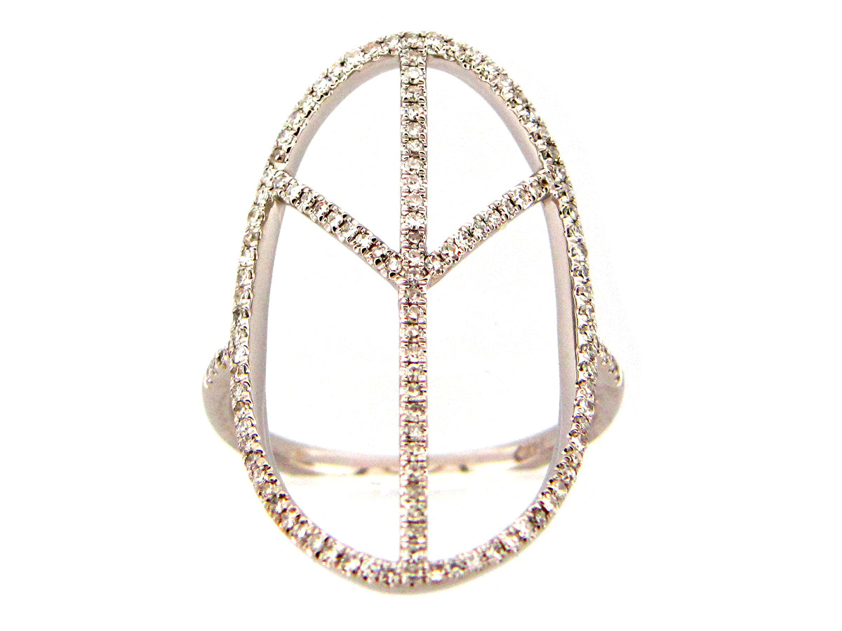 DIAMOND PEACE RING