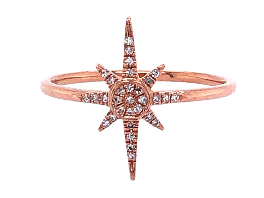 DIAMOND COMPASS STAR RING