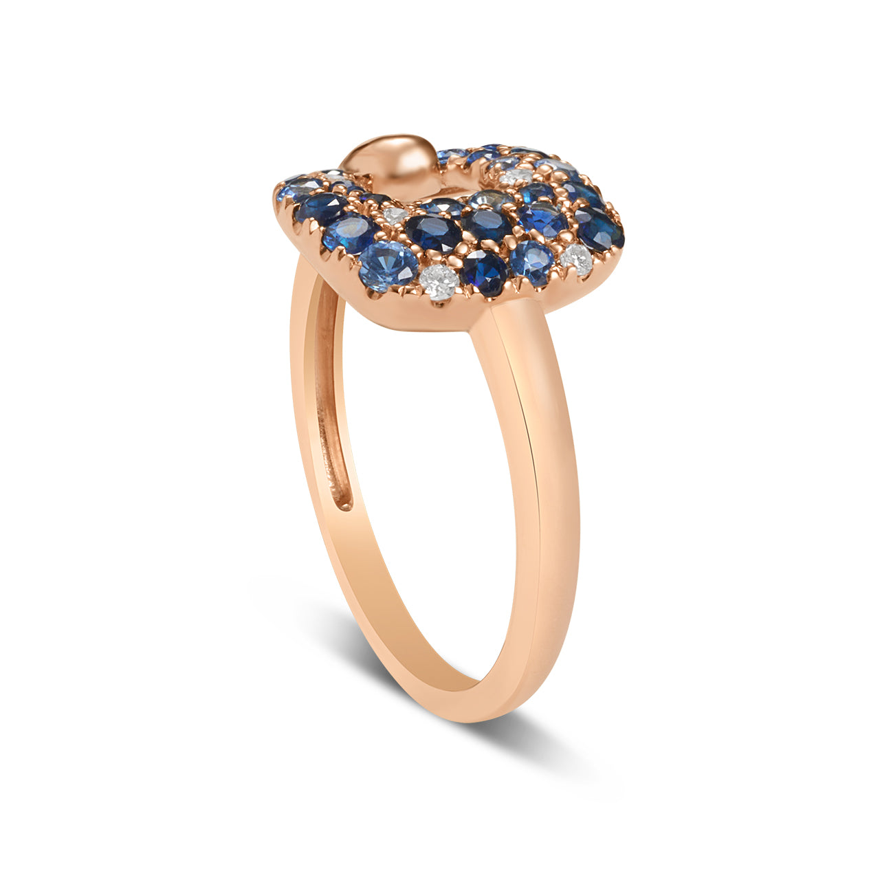 Sapphire & Diamond Cushion Ring