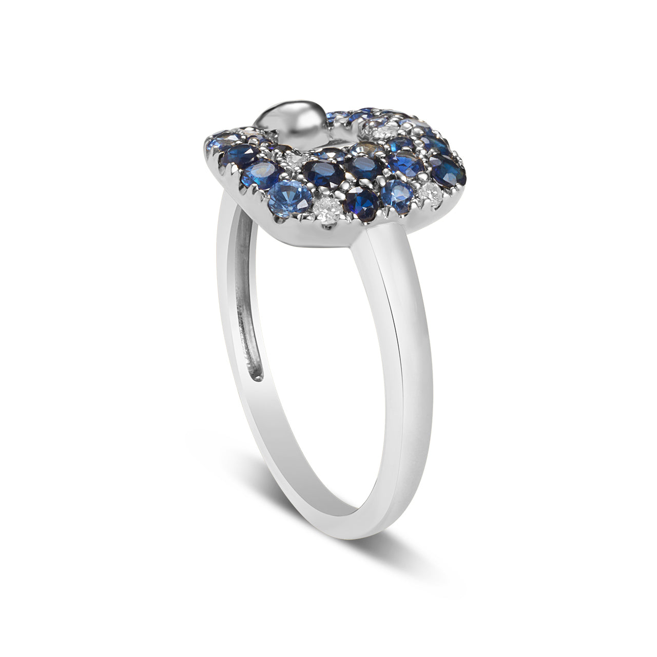 Sapphire & Diamond Cushion Ring