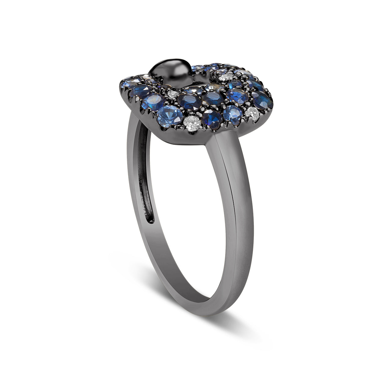 Sapphire & Diamond Cushion Ring