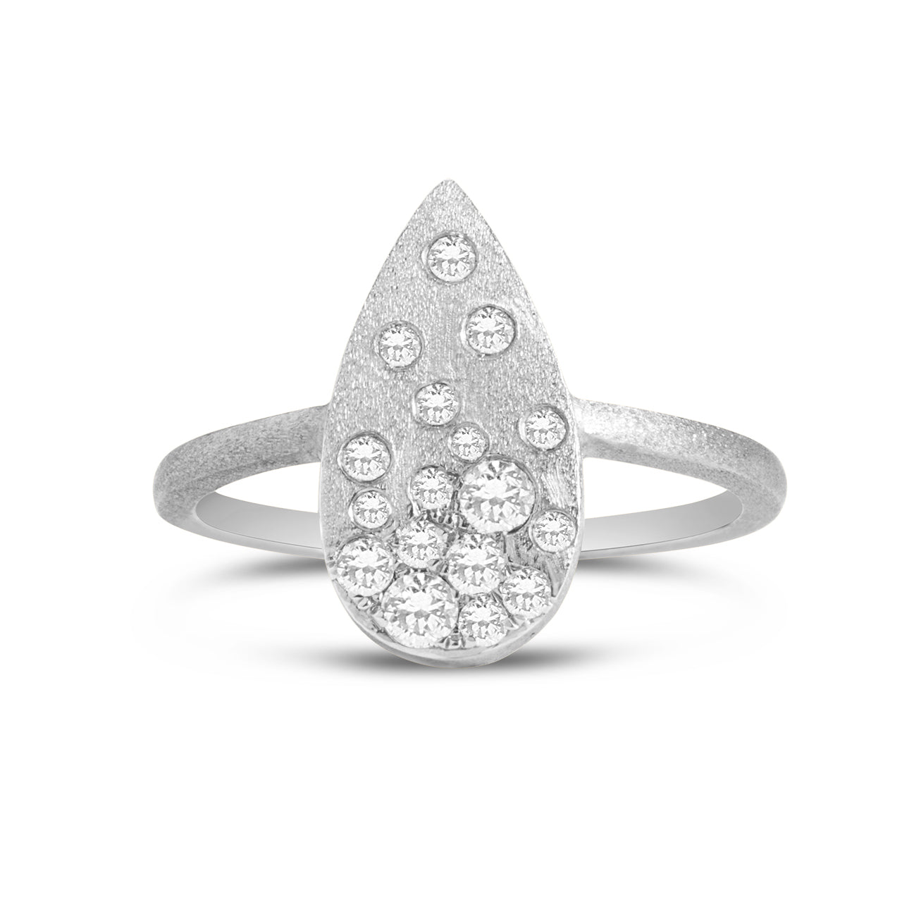 Diamond Confetti Pear Ring