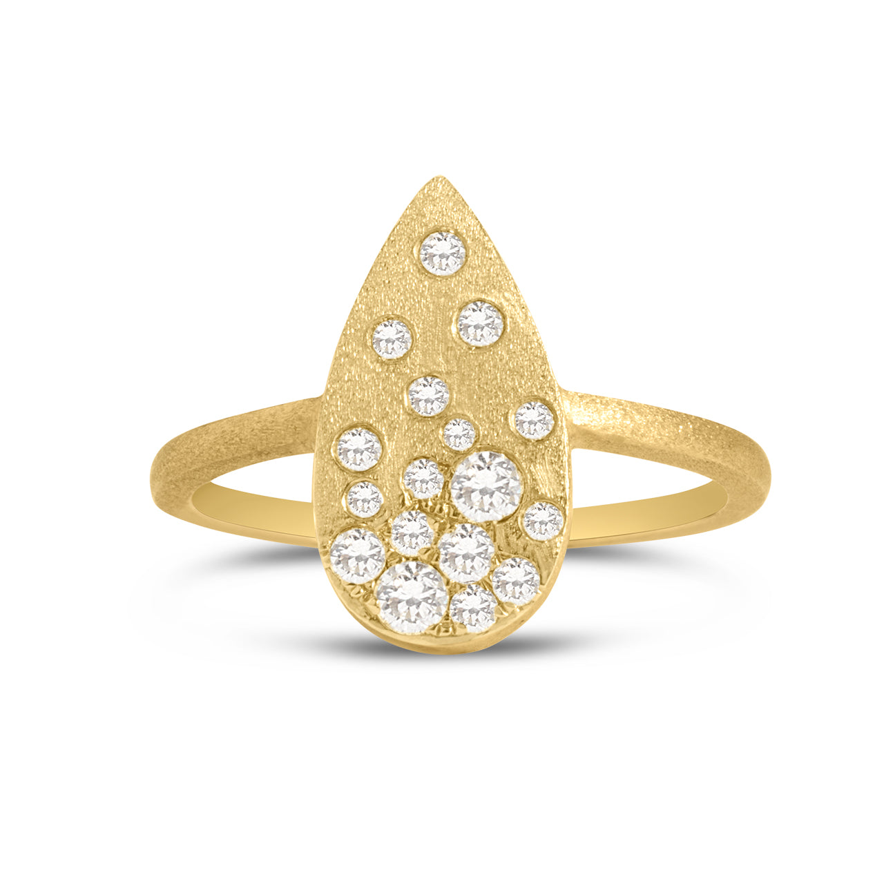 Diamond Confetti Pear Ring
