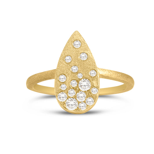 Diamond Confetti Pear Ring