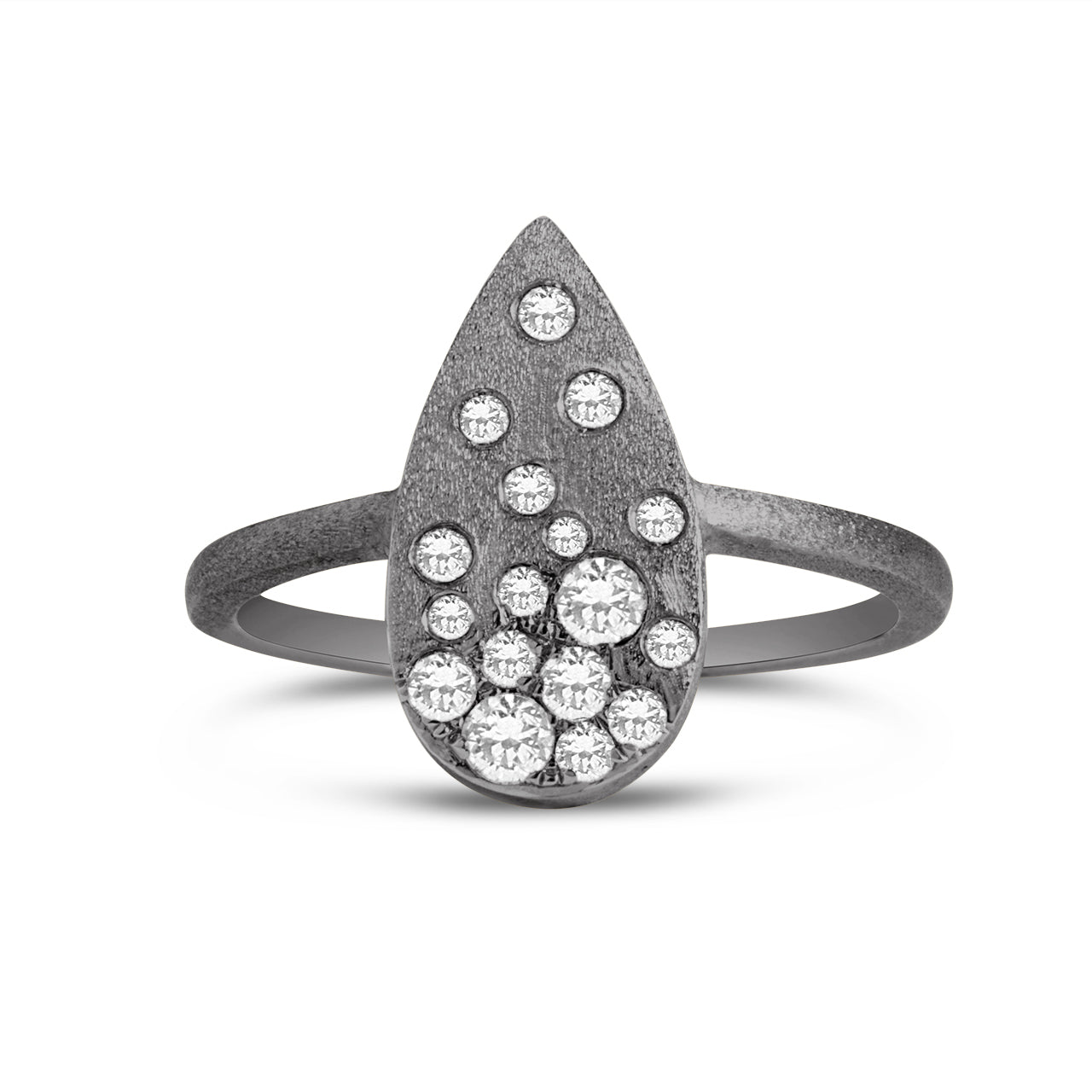 Diamond Confetti Pear Ring