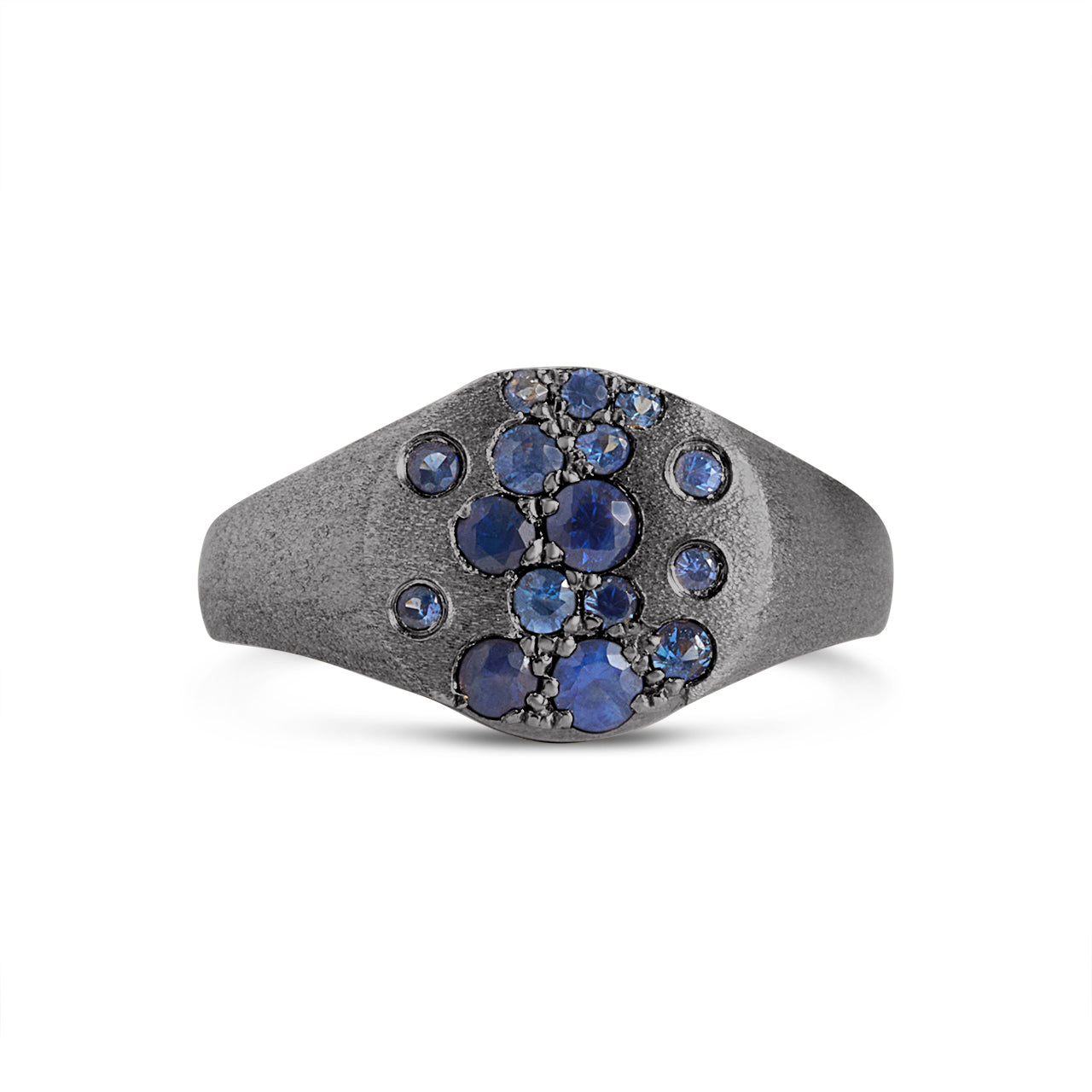 Sapphire Confetti Signet Ring