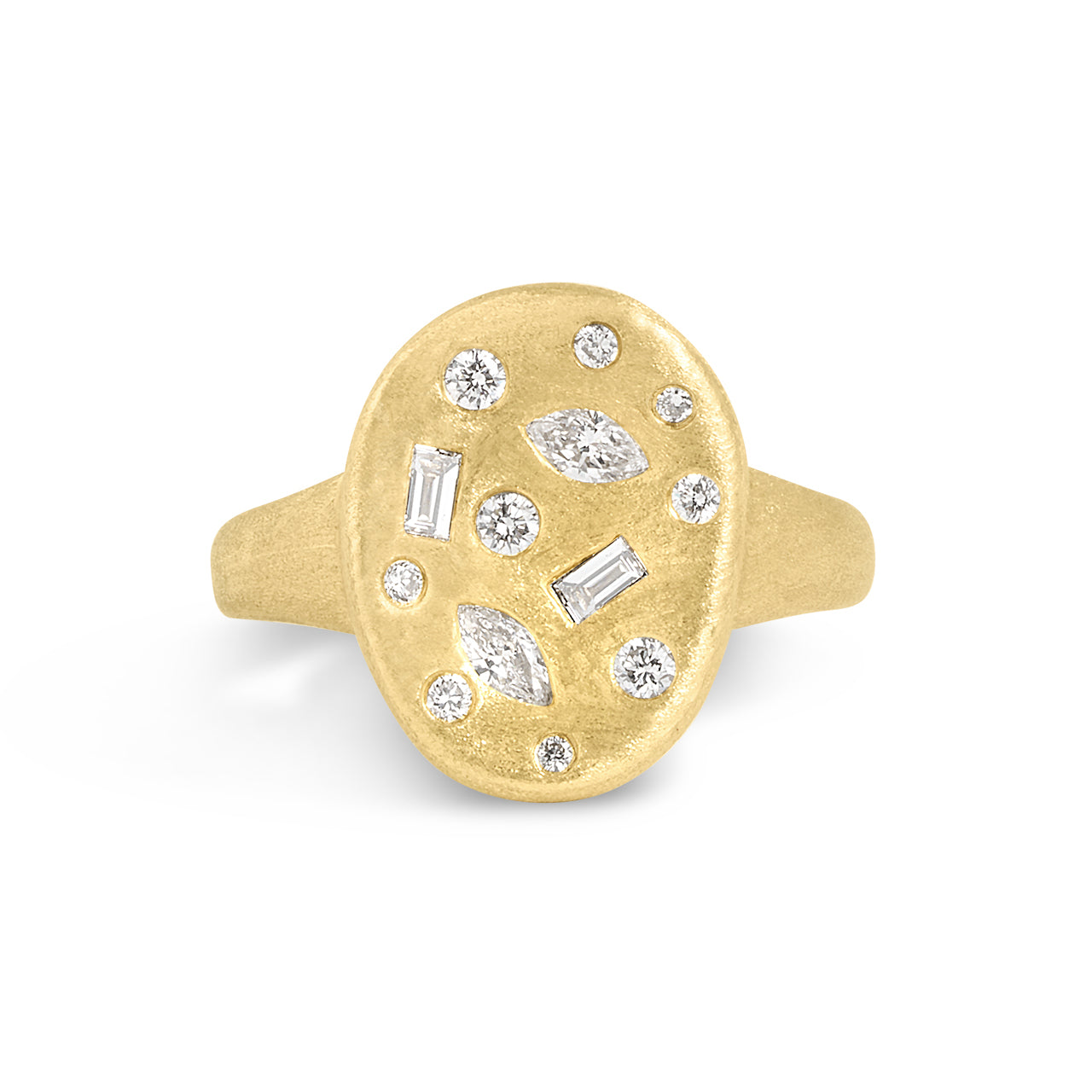 Diamond Fancy Scatter Artisan Ring