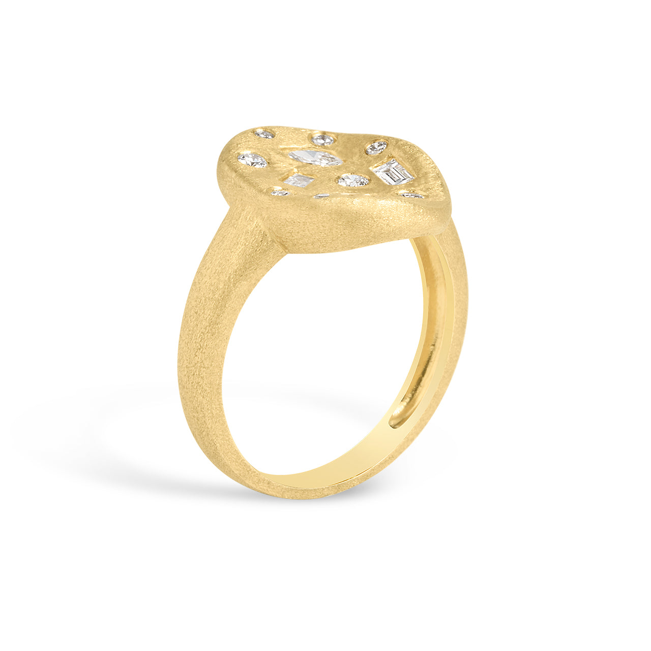 Diamond Fancy Scatter Artisan Ring