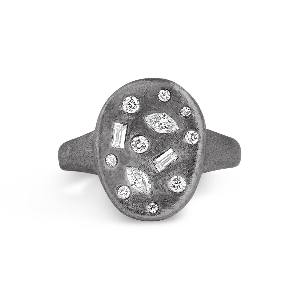 Diamond Fancy Scatter Artisan Ring