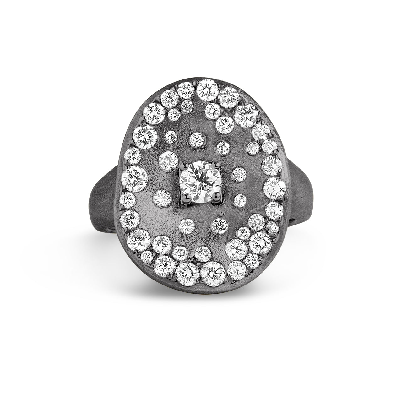 Diamond Confetti Artisan Cocktail Ring