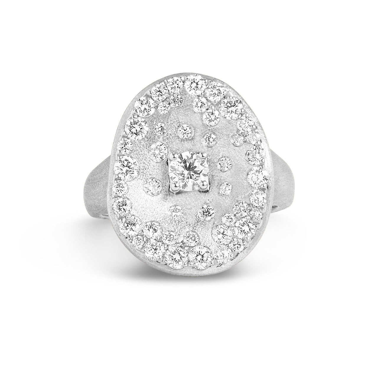 Diamond Confetti Artisan Cocktail Ring