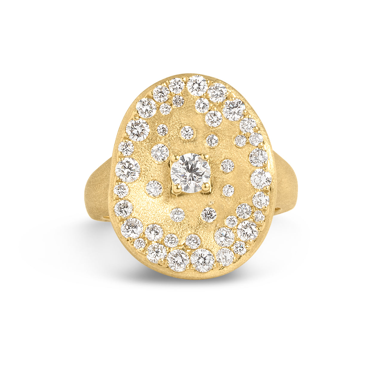 Diamond Confetti Artisan Cocktail Ring