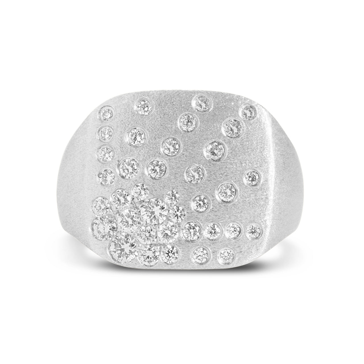 Diamond Galaxy Cushion Ring