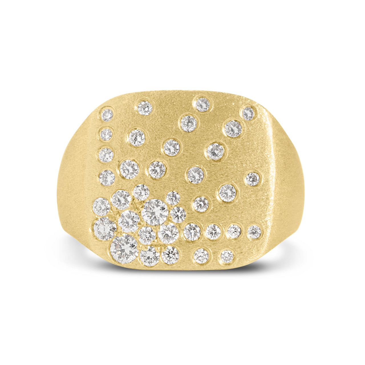 Diamond Galaxy Cushion Ring